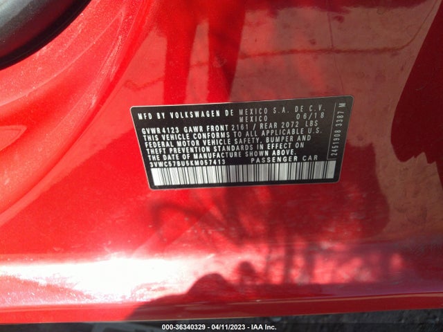 3VWC57BU5KM057413 Volkswagen Jetta S/se/r-line