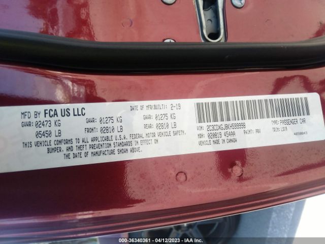2C3CDXGJ8KH599998 Dodge Charger Scat Pack