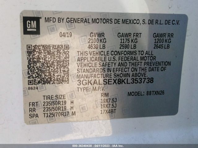 3GKALSEX8KL353738 GMC Terrain Denali