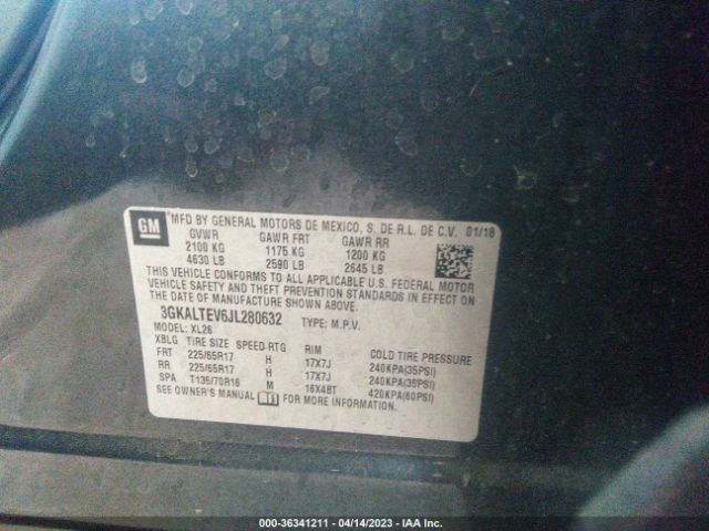 3GKALTEV6JL280632 GMC Terrain Sle