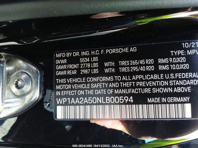 WP1AA2A50NLB00594 Porsche Macan