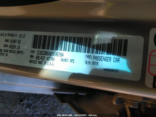 1C3CCBBG0EN106764 Chrysler 200 Touring