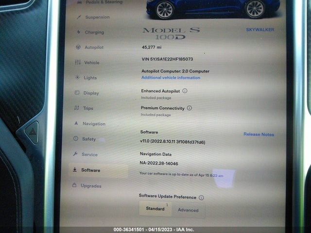 Tesla Model S 100d/90d/75d/60d/p100d 2017 5YJSA1E22HF185073 Image 9
