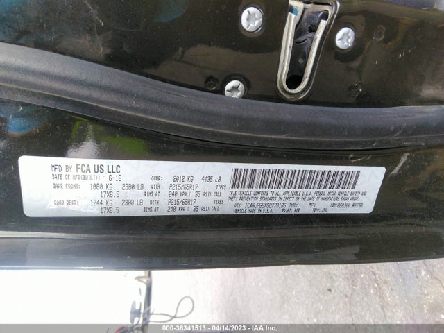 1C4NJPBBXGD770185 Jeep Patriot 75th Anniversary
