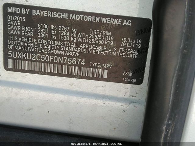 5UXKU2C50F0N75674 BMW X6 Xdrive35i