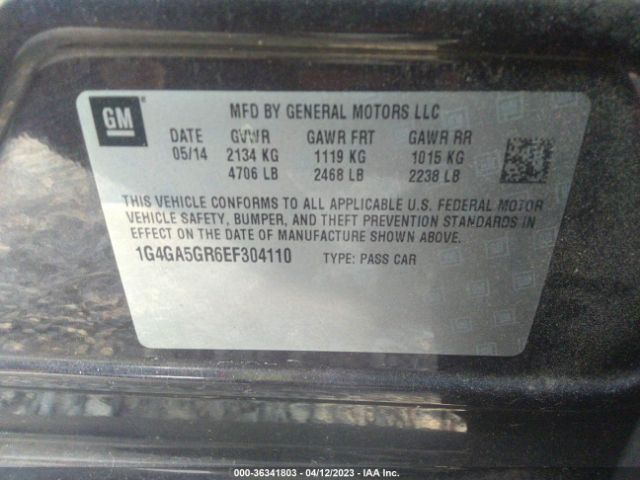 1G4GA5GR6EF304110 Buick Lacrosse Base