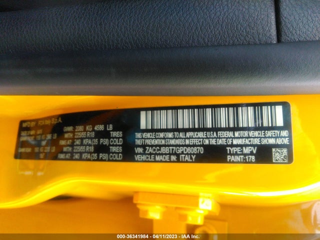 Jeep Renegade Latitude 2016 ZACCJBBT7GPD60870 Image 9