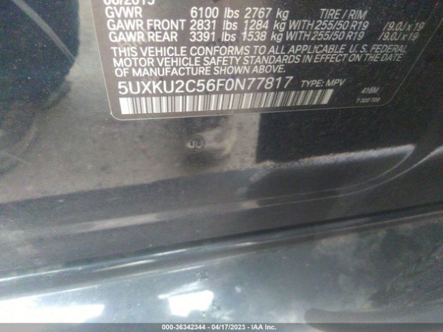 5UXKU2C56F0N77817 BMW X6 Xdrive35i