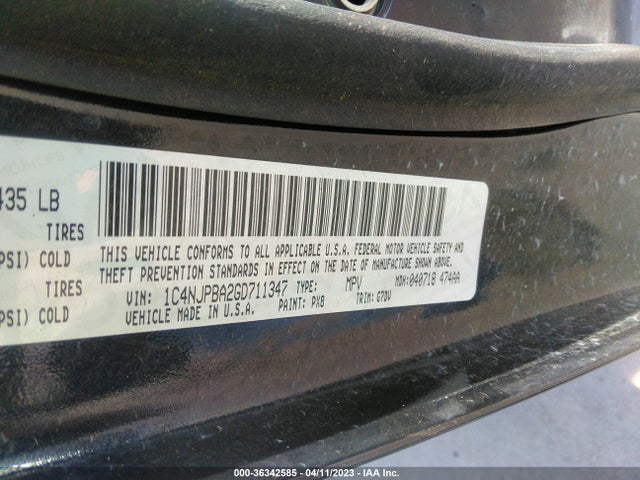 1C4NJPBA2GD711347 Jeep Patriot Sport Se