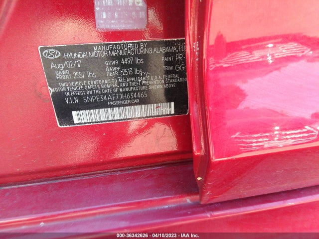 Hyundai SONATA SEL 2018 5NPE34AF7JH634465 Image 9