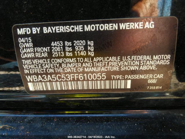 WBA3A5C53FF610055 BMW 3 Series 328i