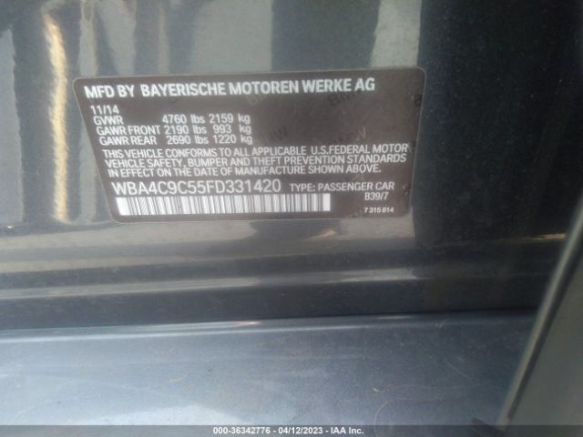 WBA4C9C55FD331420 BMW 4 Series 428i Xdrive