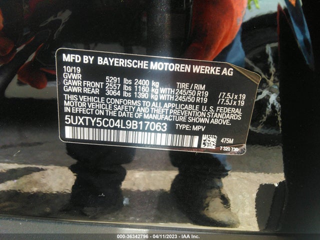 BMW X3 Xdrive30i 2020 аукцион фото