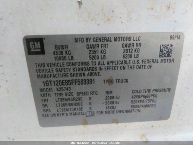 1GT120E85FF503381 GMC Sierra 2500hd Denali