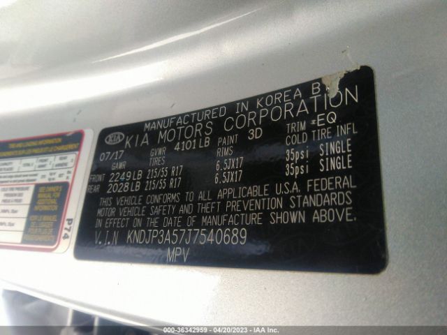 KNDJP3A57J7540689 KIA SOUL +