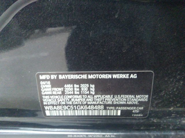 WBA8E9C51GK648488 BMW 3 Series 328i