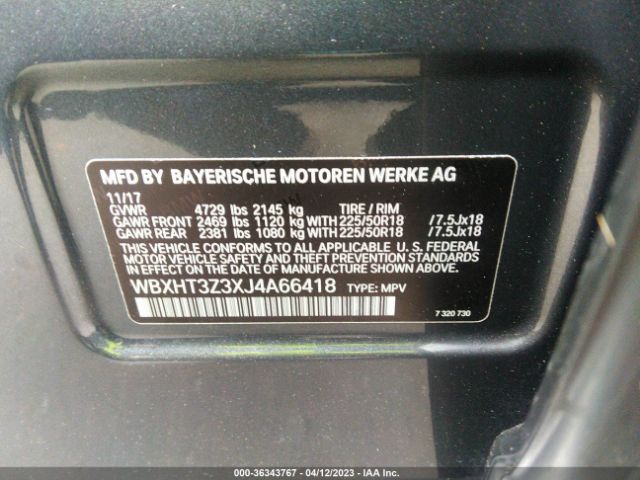 WBXHT3Z3XJ4A66418 BMW X1 Xdrive28i