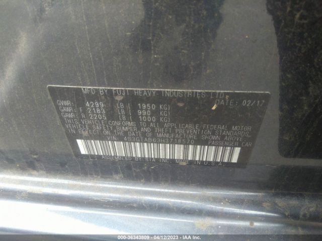 4S3GTAB63H3718570 Subaru Impreza Premium