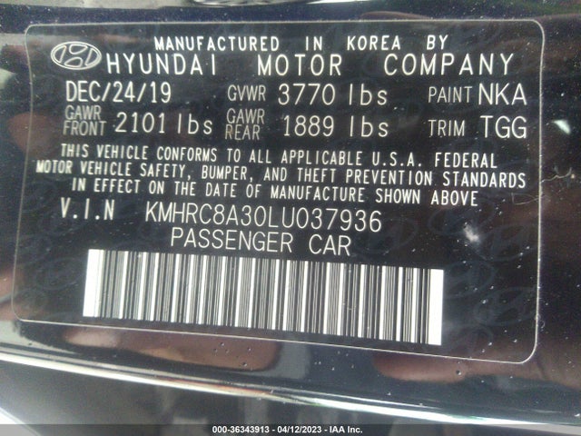 Hyundai Venue Sel 2020 KMHRC8A30LU037936 Image 11