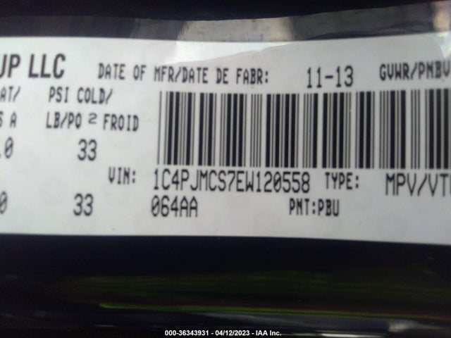 1C4PJMCS7EW120558 Jeep Cherokee North