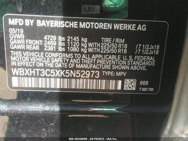 WBXHT3C5XK5N52973 BMW X1 Xdrive28i