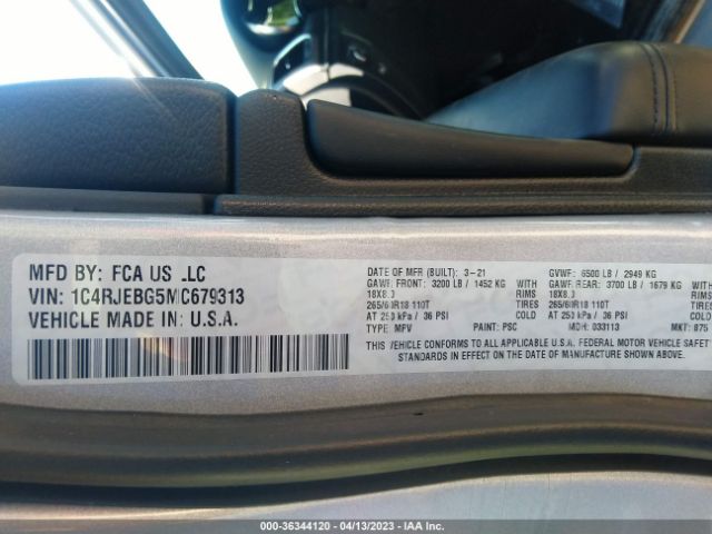 1C4RJEBG5MC679313 Jeep Grand Cherokee Limited