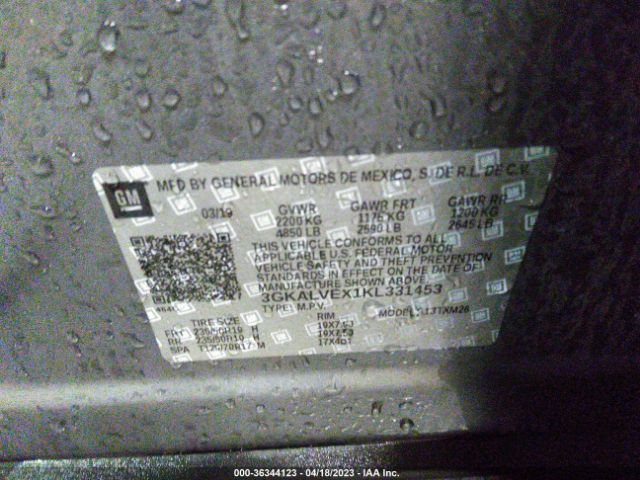 3GKALVEX1KL331453 GMC Terrain Slt