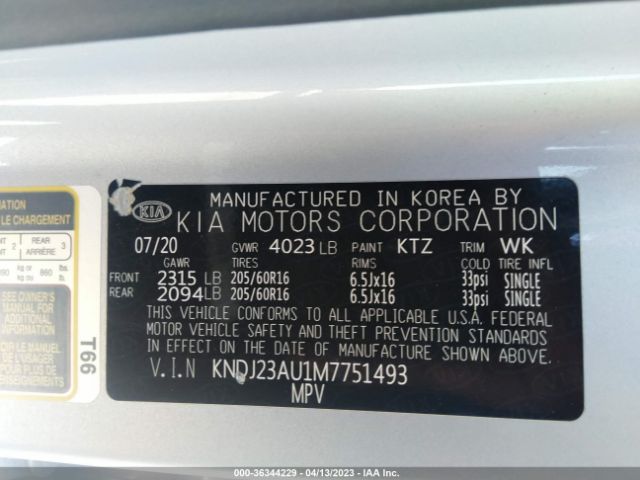 KNDJ23AU1M7751493 KIA SOUL S