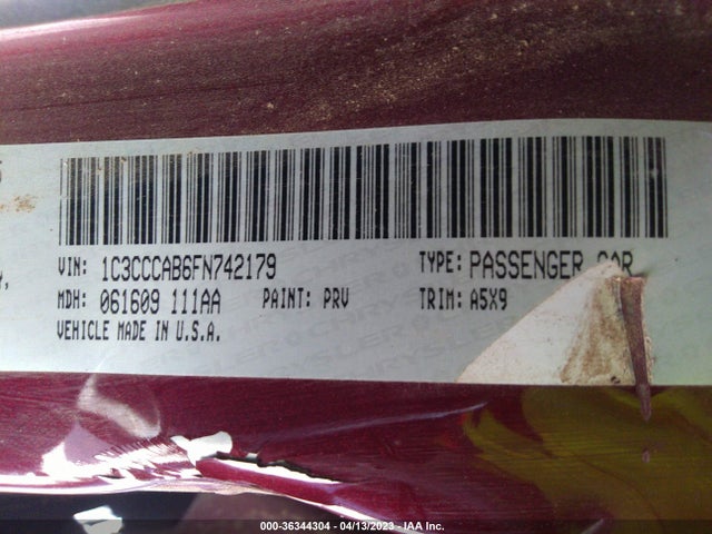 1C3CCCAB6FN742179 Chrysler 200 Limited