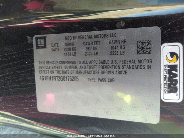 Chevrolet CAMARO 2SS 2016 1G1FH1R72G0176205 Image 9