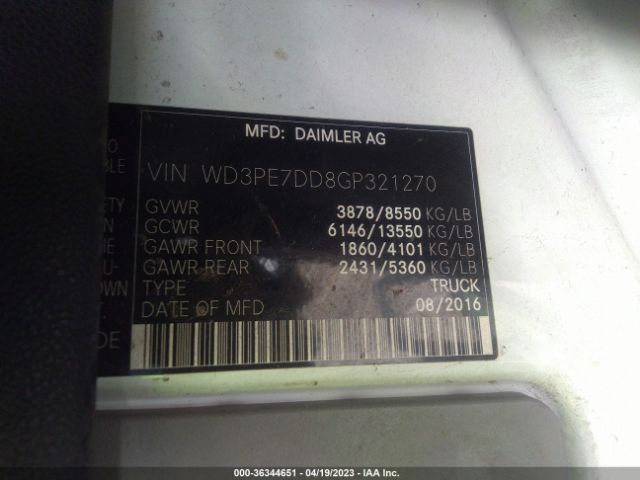 WD3PE7DD8GP321270 Mercedes-Benz SPRINTER CARGO VANS