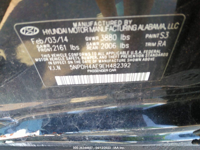 Hyundai ELANTRA SE 2014 5NPDH4AE9EH482392 Image 10