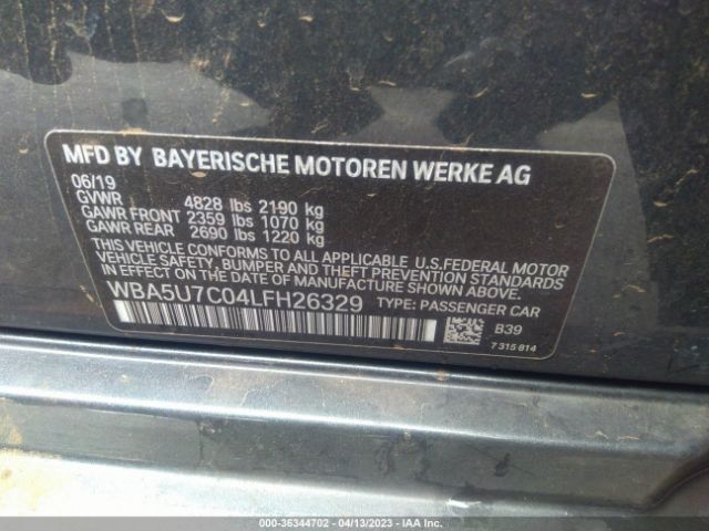WBA5U7C04LFH26329 BMW 3 Series M340i