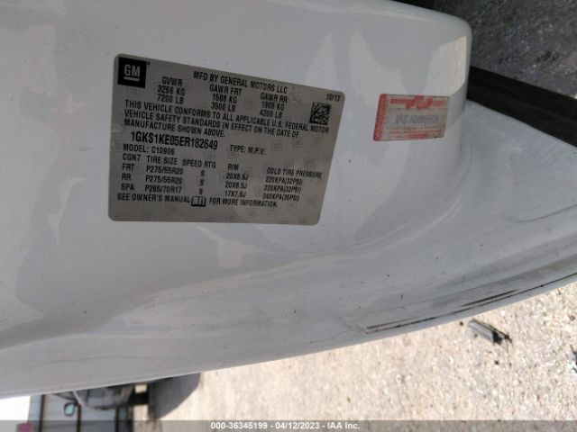 1GKS1KE05ER182649 GMC Yukon Xl Slt
