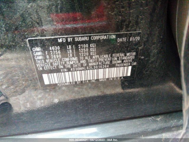 4S3BWAL62L3016264 Subaru Legacy Limited