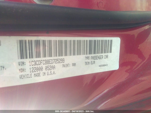 Dodge Dart Limited 2014 1C3CDFCB8ED725299 Image 9