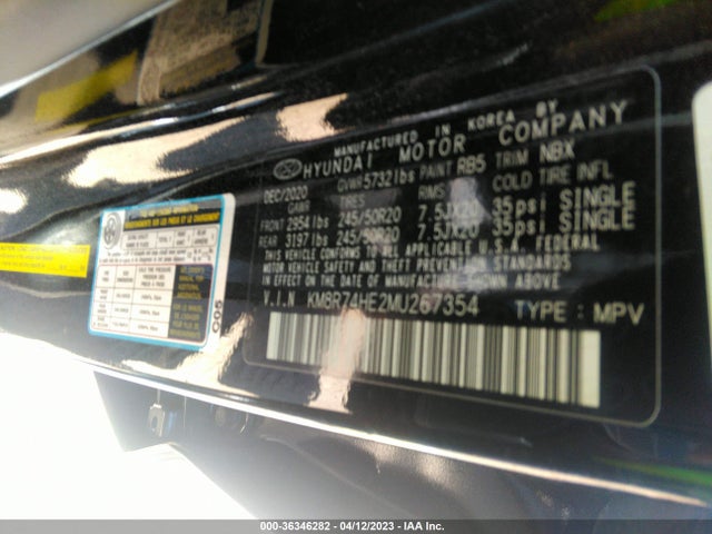 Hyundai Palisade Calligraphy 2021 KM8R74HE2MU267354 Image 10