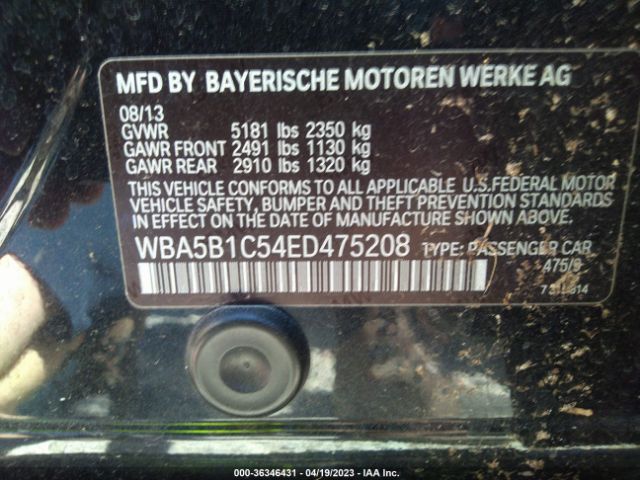 WBA5B1C54ED475208 BMW 5 Series 535i