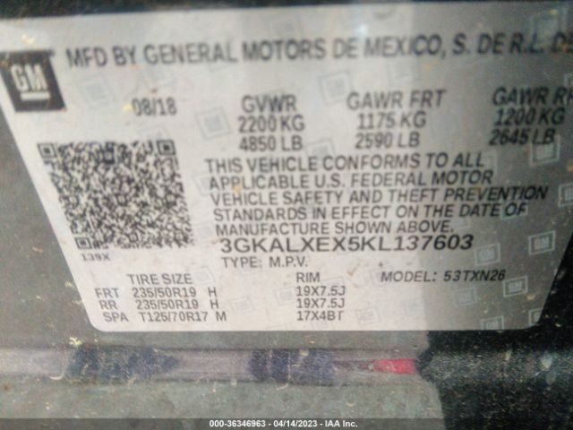 3GKALXEX5KL137603 GMC Terrain Denali