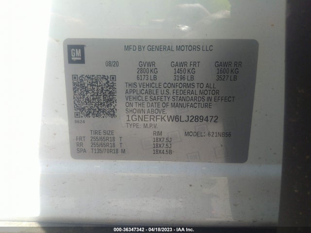 Chevrolet Traverse Ls 2020 1GNERFKW6LJ289472 Image 9