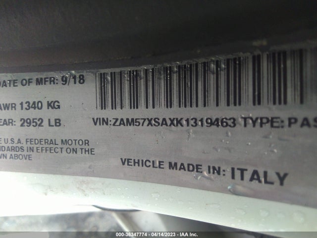 ZAM57XSAXK1319463 Maserati Ghibli