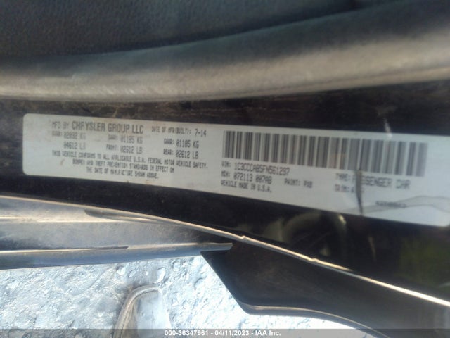 Aukcja sprzedaży 2015 Chrysler 200 Limited, vin: 1C3CCCAB5FN561297, numer aukcji: 36347961