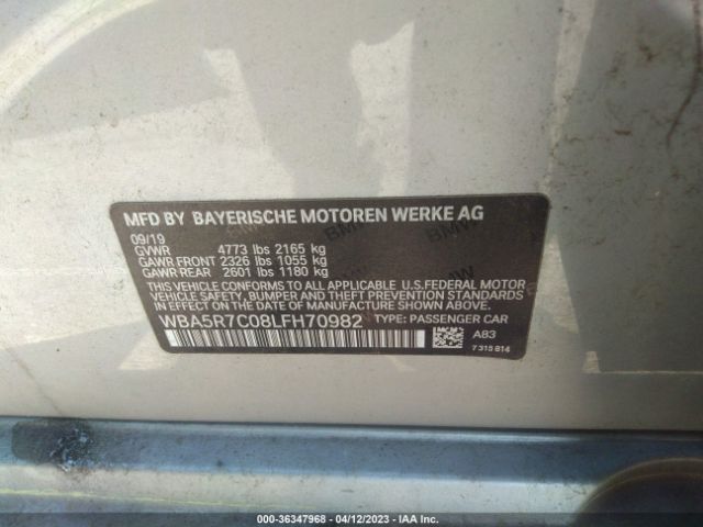 WBA5R7C08LFH70982 BMW 3 Series 330i Xdrive