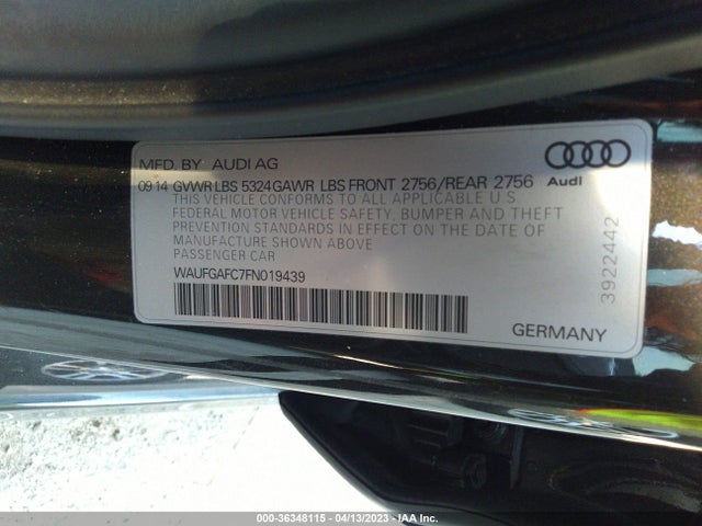 WAUFGAFC7FN019439 Audi A6 3.0t Premium Plus