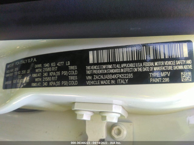 Jeep Renegade Altitude 2019 ZACNJABB4KPK52285 Image 10