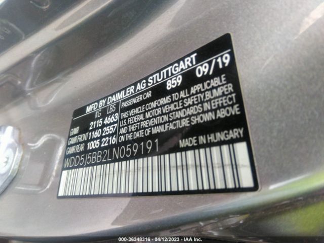 WDD5J5BB2LN059191 Mercedes-Benz Cla Amg Cla 35