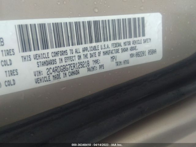 2C4RDGBG7ER129218 Dodge Grand Caravan American Value Pkg