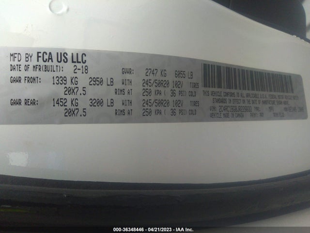 Chrysler Pacifica Touring L 2018 2C4RC1BG8JR226633 Image 9