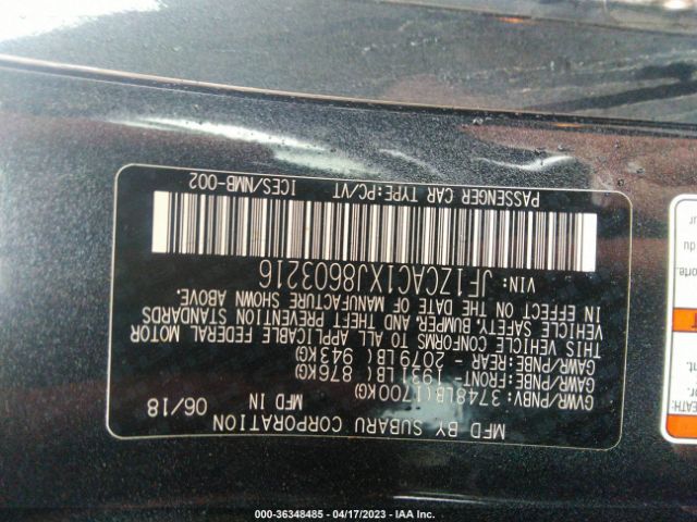 JF1ZCAC1XJ8603216 Subaru Brz Limited