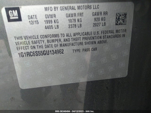 Chevrolet VOLT LT 2016 1G1RC6S55GU134962 Image 9
